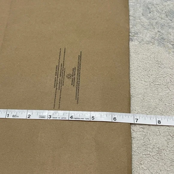 Brand New Size Large Coach Signature Paper Shopping Tote Bag 18.5” X 18” X 6.8” - Picture 8 of 8